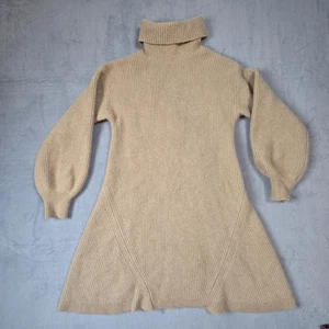 J.Crew Damen Rollkragen Pullover Kleid M Camel Wolle & Kaschmir Strick Langarm  - Bild 1 von 9
