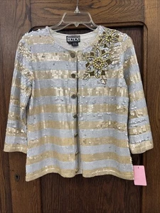Berek Vintage Sequin Cardigan Size S - Picture 1 of 4