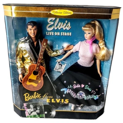 Barbie Loves Elvis Presley Live on Stage Vintage Reproduction Doll Gift Set NRFB - Image 1 of 4