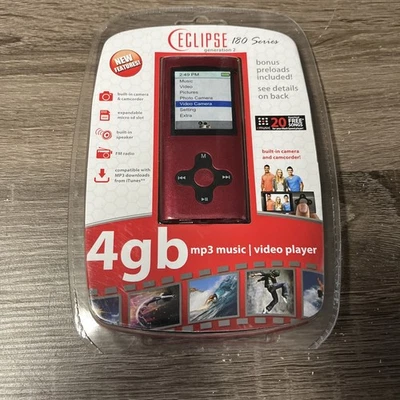 Eclipse 4gb MP3 Music/Video Player FM Radio Camera & Camcorder Rechargeable NEW - Image 1 of 4