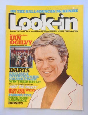 Look-in Magazine #2 - 6th Jan 1979  - Darts Ian Ogilvy The Saint Bionic Woman ++ - Image 1 of 3