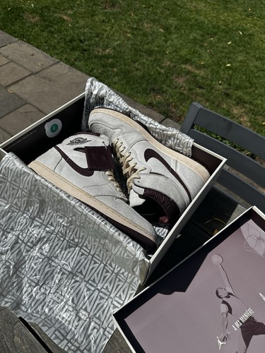 Jordan 1 High OG x A Ma Maniere Bianco Crema UK15 Nuovo✅