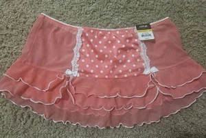 APT. 9, TANGA MUJER NUEVA CORAL NYLON BL FALDA LUNARES, TALLA S - Imagen 1 de 8