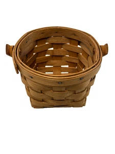 1992 Longaberger 5" Measuring Basket w/Swinging Handle 5"RD x 4.5"H Vintage USA - Picture 1 of 3
