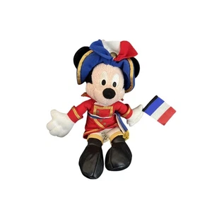 Disney Epcot France Pavillion Mickey Mouse Bean Bag plush French Soldier Vintage - Picture 1 of 7