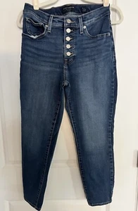 Lucky Brand Damen Jeans Größe 8/29 Bridgette Skinny Knöchel Knopfleiste hoher Bund - Bild 1 von 7