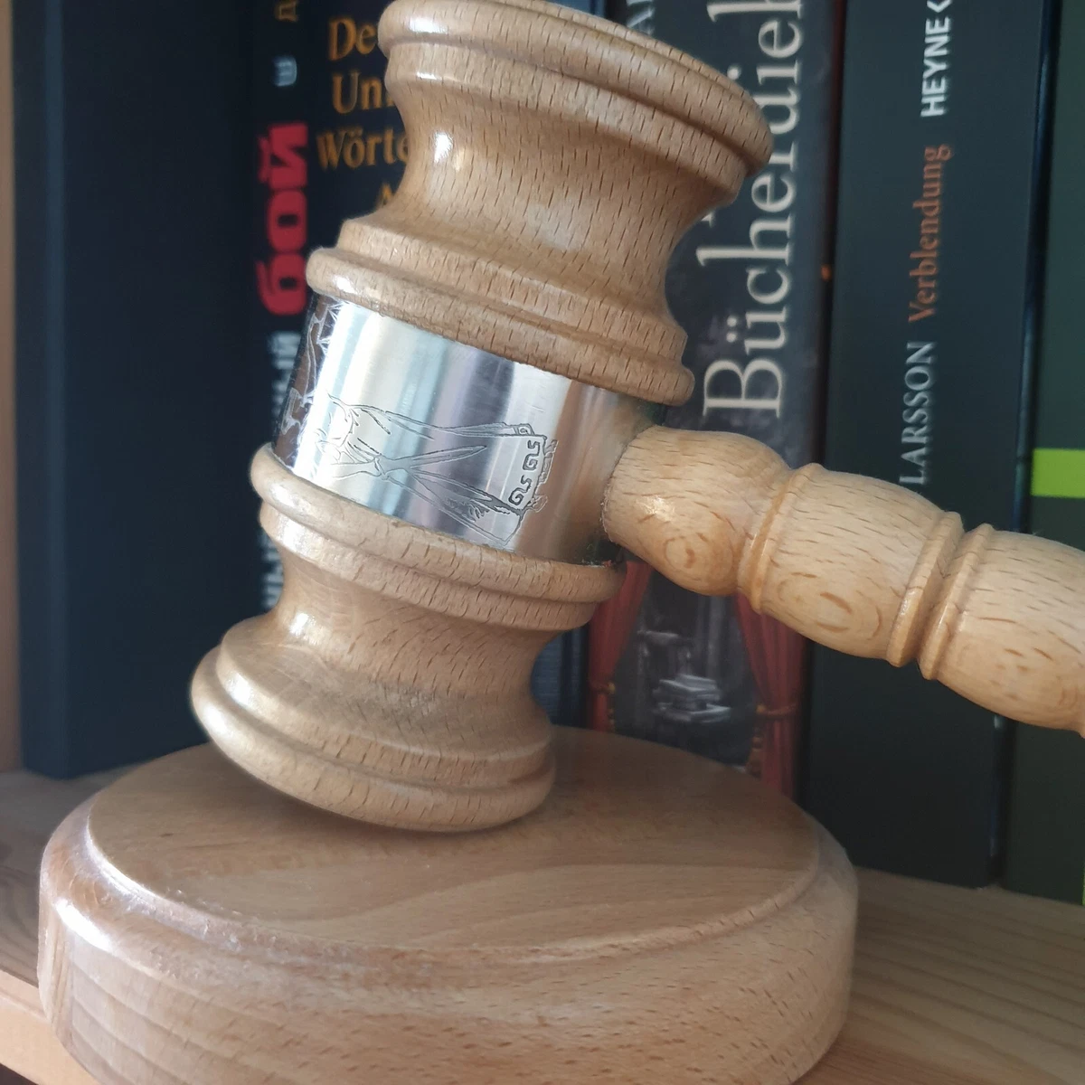 Holz Richterhammer / Auktionshammer – Mit Holzständer, Braun, Für Rollenspiel & Deko