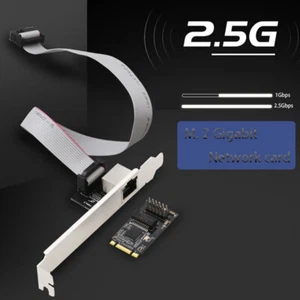 2500Mbps Fast Ethernet RJ-45 LAN Adapter M. 2 2.5G gigabit network card for PC - Picture 1 of 6