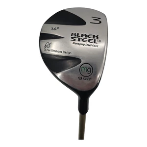 MG Golf Black Steel 16° 3 Fairway Wood 44" Master Grip MC-60 Karma RH Golf Club - Picture 1 of 7