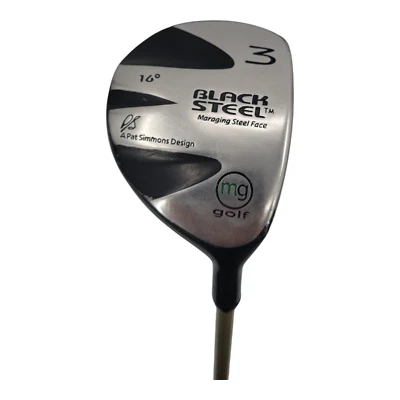 MG Golf Black Steel 16° 3 Fairway Wood 44" Master Grip MC-60 Karma RH Golf Club - Image 1 of 4