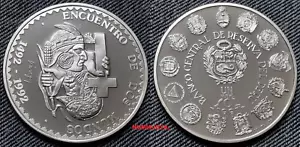 PERÚ año 1991. 1 NUEVO SOL PLATA 1ª SERIE IBEROAMERICANA ENCUENTRO DOS MUNDOS. - Bild 1 von 5