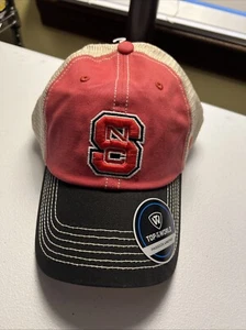 Men's Top of the World Cream/Black NC State Wolfpack Offroad Trucker Hat - Picture 1 of 3