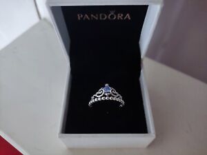 Pandora S925 ALE Cinderella Tiara Pumpkin Carriage Ring Size 54