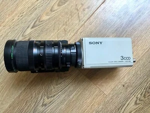 Fujinon VCL-712BXEA TV Z 7.5-90mm f1.4 Lens With Sony DXC-930P Camera Body - Picture 1 of 15