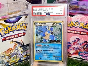 2010 Pokemon HG & SS Unleashed Blastoise 13/95 Stamped Prerelease Promo PSA 7 - Picture 1 of 4