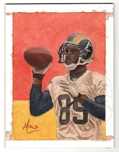 2009 Topps National Chicle Brooks Foster Original Art Painting - Picture 1 of 4