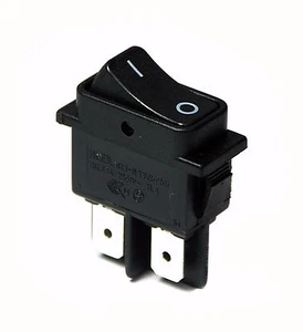 50pc RL1-8 Rocker Switch 4P DPST On-Off 16A 125V RL1-821-C-2-BK/BK-P1 RoHS RLEIL - Picture 1 of 8