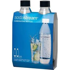 SodaStream 1 リットル スリム ブラック 炭酸ボトル、2 パック