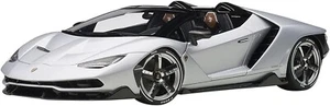 AUTOart 79116 1/18 LAMBORGHINI CENTENARIO ROADSTER MATT METALLIC SILVER New - Picture 1 of 15