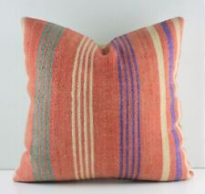 Decorative Handmade Turkish Kilim Pillow Cover 18x18 Cotton Kilim Sofa Cushion