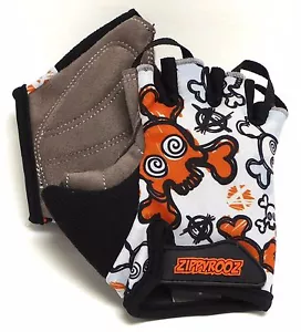 ZippyRooz Skulls Toddler/ Little Kids Bike Glove Sport Half Finger Unisex Boys - Picture 1 of 7