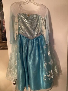 Pre-owned Disney Store Frozen Queen Princess Elsa Costume Size 9/10 - Picture 1 of 15
