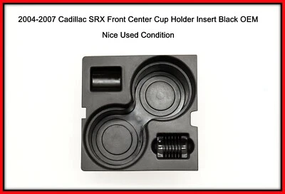 Portavasos central delantero Cadillac SRX 2004-2007 negro OEM 04 05 06 07  Foto 1 de 3