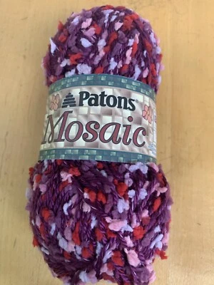 NUEVO ~ 1 madeja patones mosaico hilo voluminoso ~ color mármol 12317 Foto 1 de 2