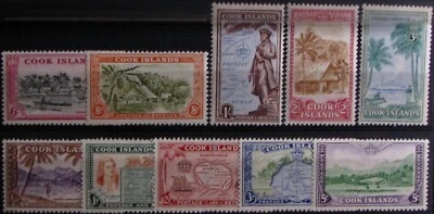 1949 COOK IS. #131-140: F/VF MNH Pictorial set of 10 complete - Image 1 of 2