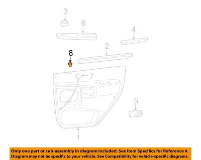 Tapicería interior puerta delantera Ford OEM 95-05 Explorer Sport Trac F57Z102199A Foto 1 de 2