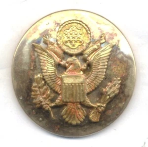 US Army Enlisted Visor Hat cap insignia, WW2 - Picture 1 of 6