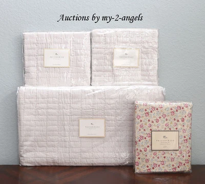 NEW Pottery Barn TESSA Petite Tiny Floral Full/Queen Duvet+Shams+Sheet Set *NLA - Image 1 of 2