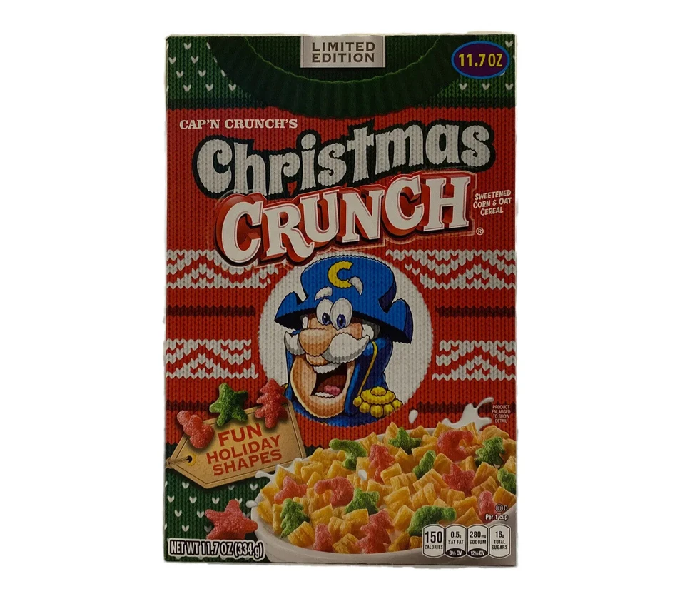 Quaker Cap'n Crunch Christmas Crunch Breakfast Cereal 11.7 oz