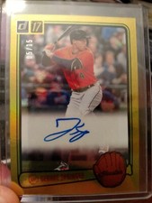 GEORGE SPRINGER🔥⚾MINT AUTOGRAPH #5/15 GOLD 1983 RETRO📈2017 DONRUSS AUTO #RS-GS