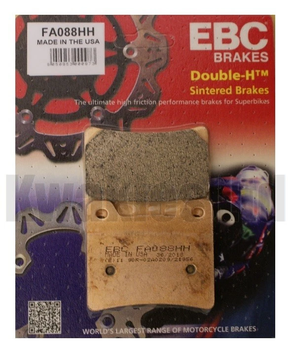 Fits: Yamaha FJ1100 1984-1985 Pair of Sintered EBC HH Rear Brake Pads FA088HH - Image 1 of 1