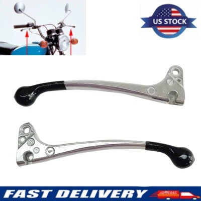 Pair Brake Clutch Handle Levers For Honda XL70 75 80 125 XR80 CB100 125 CT90 - Image 1 of 4