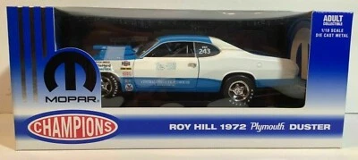 1972 ROY HILL PLYMOUTH DUSTER 1/18 MOPAR CHAMPIONS PRO STOCK DIECAST CAR 1/2,004 - Image 1 of 4