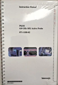 Tektronix P6241 4.0GHz 10X Active Probe Instruction Manual P/N 071-1188-02 - Picture 1 of 1