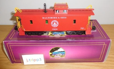 MTH 20-91558 Baltimore & Ohio CA-1 Woodsided Red Caboose C1680 O Scale Train B&O - Image 1 of 4