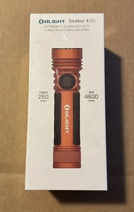 OLIGHT Seeker 4 Pro Rechargeable Flashlights with USB C Holster Orange 4600Lumen - Picture 1 of 3