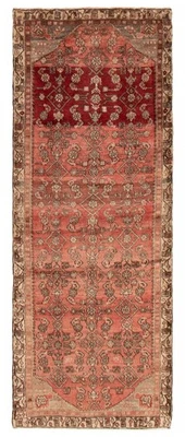 3'7" x 9'0" Traditional Vintage Hand Knotted Oriental Carpet Wool Area Rug - Image 1 of 4