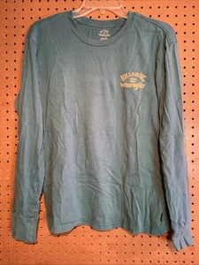 Camisa Billabong Wrangler Para Hombre Pequeña Verde Azulado Manga Larga G19 - Imagen 1 de 7
