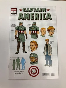CAPTAIN AMERICA #3 1:10 VARIANT DESIGN ZDARSKY HIGH GRADE MARVEL COMICS SCHITI - Picture 1 of 2