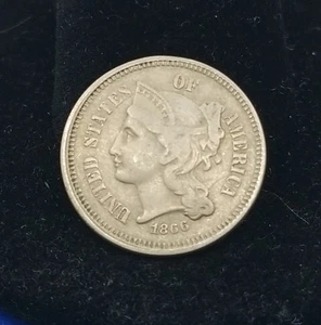 1866 3 Cent Nickel #20694 - Picture 1 of 2