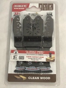 Diablo Hojas Oscilantes para Madera Limpia - Pack de 3 (DOU125JBW3) - Imagen 1 de 2