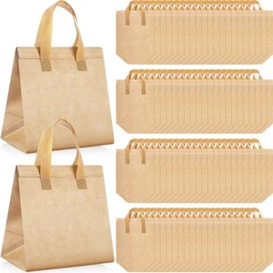 100 Pcs Insulated Take Out Bags Bulk 9.5 x 6 x 9.5 in Thermal Insulation Food... - Picture 1 of 7