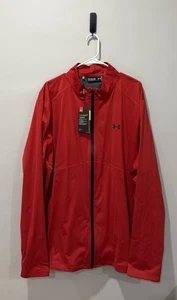 NUOVO Under Armour Giacca da Golf Uomo 3XL Storm Impermeabile Rosso - Foto 1 di 3