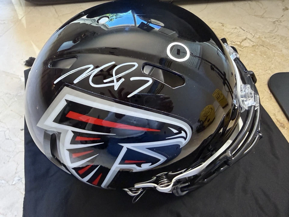 Michael Vick Signed Atlanta Falcons Helmet F/S Authentic Beckett COA - Image 1 of 4