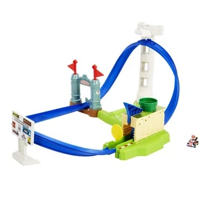 Hot Wheels Mario Kart Circuit Slam Track Set with Mario Kart Vehicle, Video Gam - Picture 1 of 10