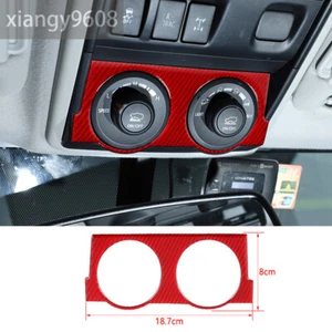Red Carbon Fiber Car 4WD Mode Switch Panel Cover Trim For Toyot@ 4Runner 2010-23 - Foto 1 di 10